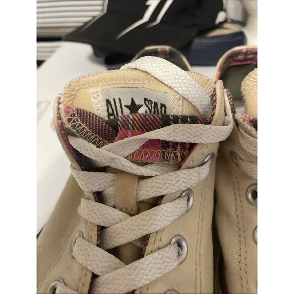 Converse All Star Chuck Taylor Off White Low Tops Size Men’s 8 Women’s 10 - Picture 3 of 16